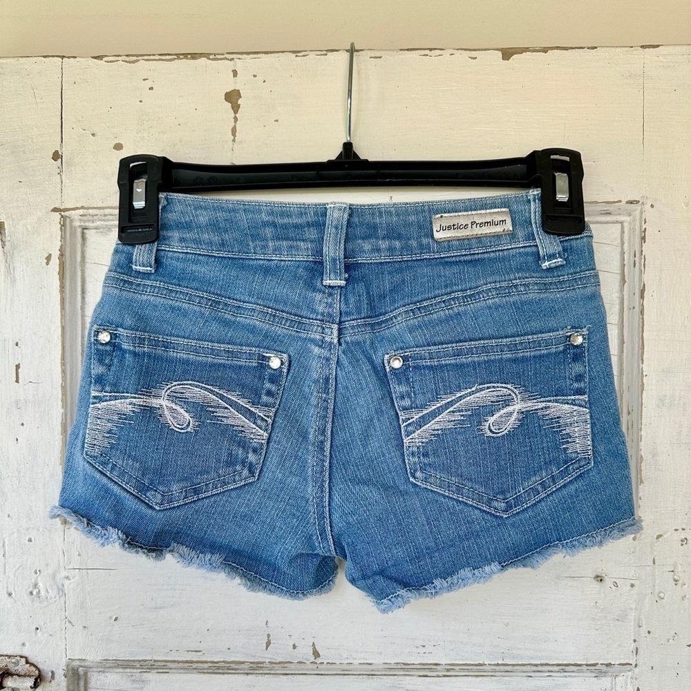 JUSTICE, OLD NAVY, GAPKIDS, SET/3, GIRLS JUSTICE FLAG SHORTS, SIZE 8R. - Picture 4 of 12